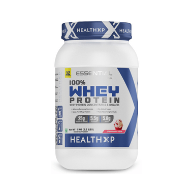 HealthXP 100% Whey Protein Strawberry Cream