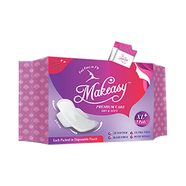 Makeasy Premium Care Pads XL Plus With Disposable Pouch Pack Of 5