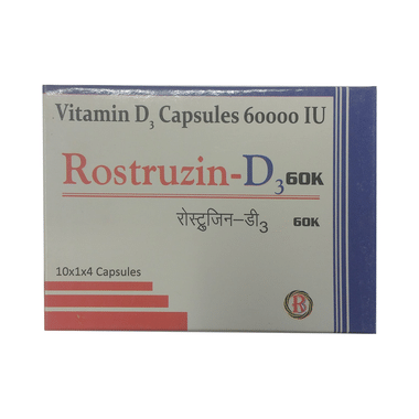 Rostruzin -D3 60K Soft Gelatin Capsule