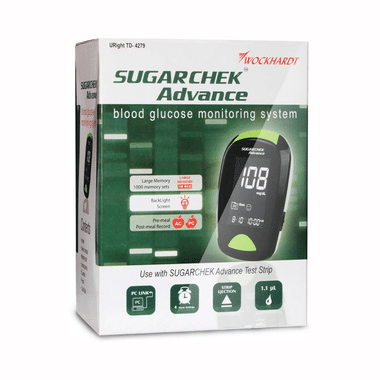 Sugarchek Combo Pack of Advance Glucometer with 50 Strips