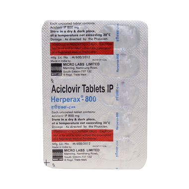Herperax 800 Tablet