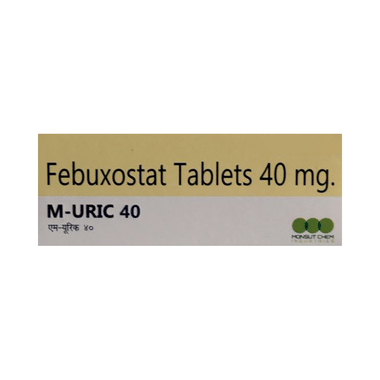 M Uric 40mg Tablet