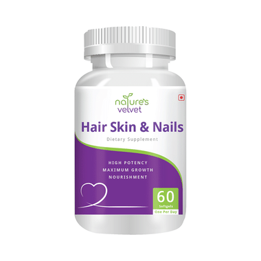 Nature's Velvet Hair, Skin And Nails Soft Gelatin Capsule