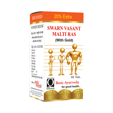 Basic Ayurveda Swarn Vasant Malti Ras with Gold