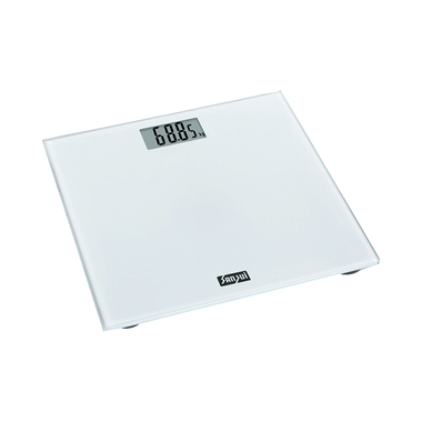 Sansui Personal Weighing Scale & Bathroom Weight Machine With Large LCD Display 180kg White