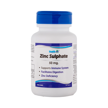 HealthVit Zinc Sulphate 50mg Tablet