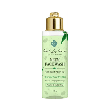 Teal & Terra Neem With Basil & Aloe Vera Face Wash