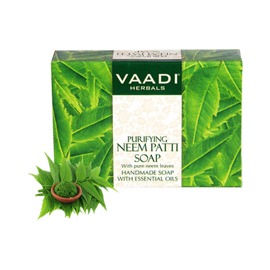 Vaadi Herbals Value Pack Of 3 Neem Patti Soap (75gm Each)