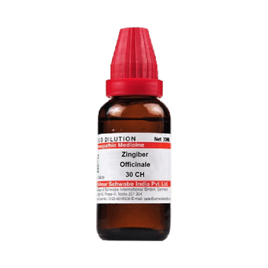 Dr Willmar Schwabe India Zingiber Officinale Dilution 30 CH