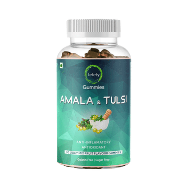 Tefety Amla & Tulasi Gummies Juicy Mix Fruit