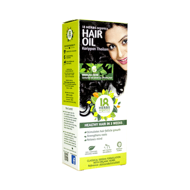 18 Herbs Organics Hair Oil Karippan Thailam