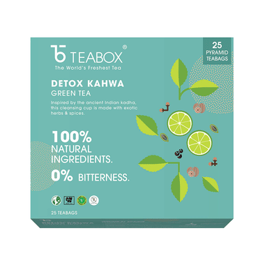 Teabox Detox Kahwa Green Tea Bag (2gm Each)