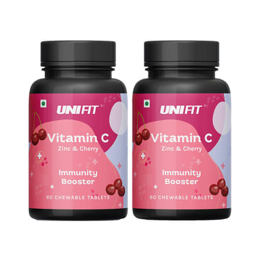 Unifit  Vitamin C Chewable Tablet with Zinc & Cherry Extract (60 Each)