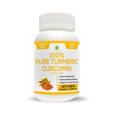 Perennial Lifesciences 100% Pure Turmeric Curcumuin Extract Veg Capsules