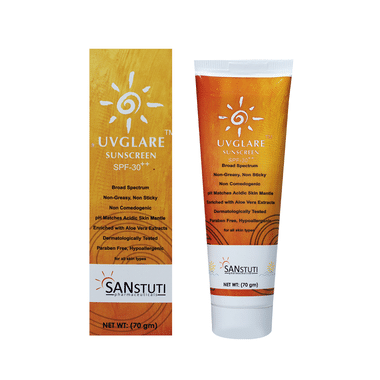 UVGlare Sunscreen Gel SPF 30++