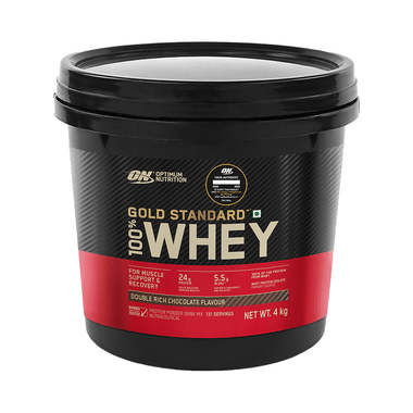 Optimum Nutrition (ON) Gold Standard 100% Whey Protein For Muscle Recovery | No Added Sugar | Flavour Powder Double Rich Chocolate