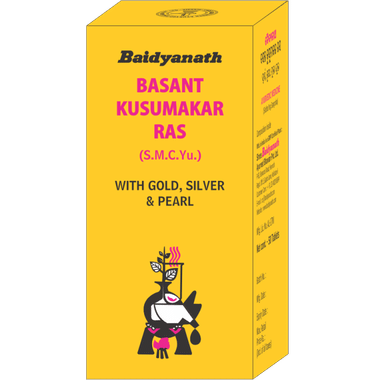 Baidyanath Basant Kusumakar Ras (S.C.M.Yu) With Gold, Silver & Pearl | Maintains Blood Glucose Level