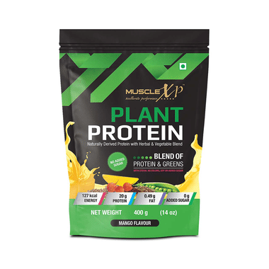 MuscleXP Plant Protein Powder (400gm Each) Mango