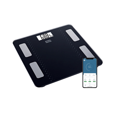 Sansui Smart Bluetooth Body Fat Analyser Weighing Scale Black 180kg