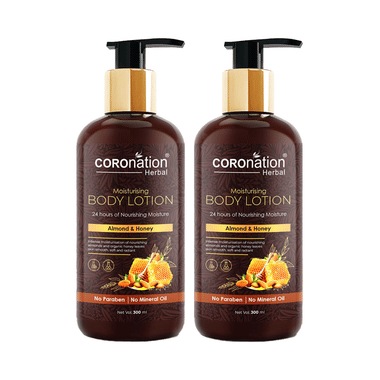 Coronation Herbal Almond & Honey Moisturising Body Lotion (300ml Each)