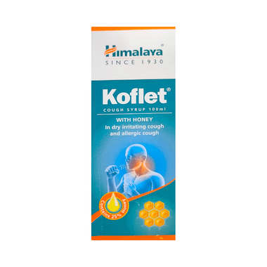 Himalaya Koflet Cough Syrup  25% Honey | Wet & Dry Cough|Quick  Relief