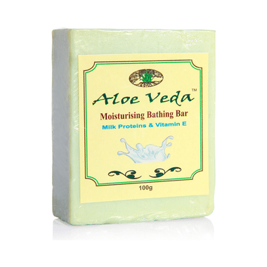 Aloe Veda Moisturising Bathing Bar Milk Proteins With Vitamin E