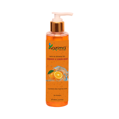 Kazima Orange & Lemon Mint Bath & Shower Gel