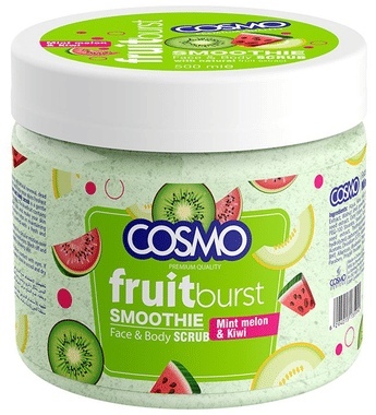 Cosmo Fruit Burst Smoothie Face & Body Scrub Mint Melon & Kiwi