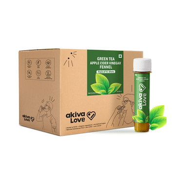 Akiva Green Tea Apple Cider Vinegar Drink (40ml Each)