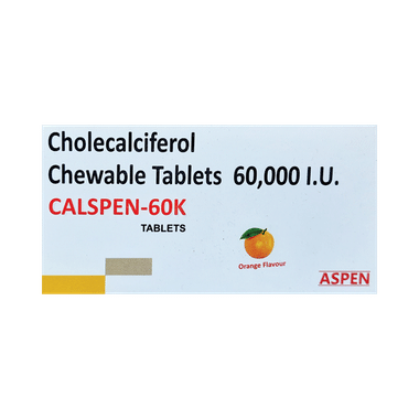 Calspen 60K Chewable Tablet Orange