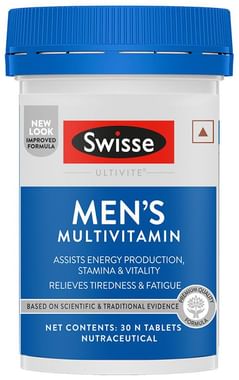 Swisse Ultivite Men's Multivitamin for Energy, Stamina & Vitality | Reduces Tiredness & Fatigue Tablet