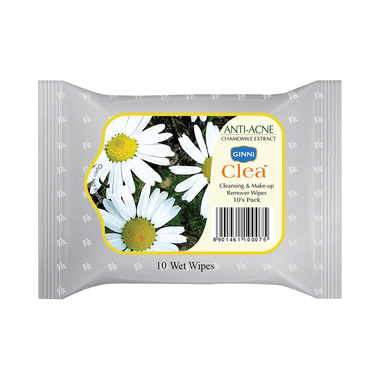 Ginni Clea Cleansing & Make-Up Remover Wipes Anti-Acne Chamomile Extract