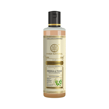 Khadi Naturals Ayurvedic Heena & Tulsi  Extra Conditioning Hair Cleanser - SLS Free