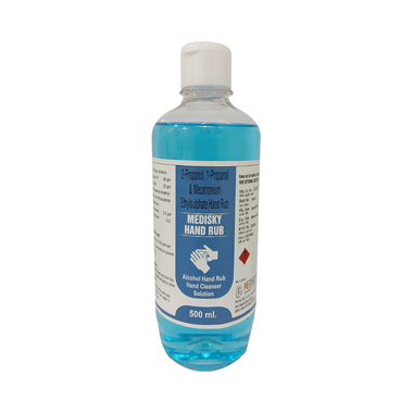Medisky Hand Rub Sanitizer With 75% Alcohol (2*500ml Each)