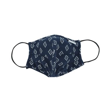 Hyzinik Anti-Viral Reusable Comfortable Face Mask Navy Blue Printed With Pouch