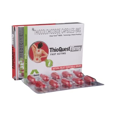 Thioquest 8mg Fast Acting Capsule