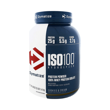 Dymatize Nutrition ISO 100 Hydrolyzed 100% Whey Protein Isloate Powder Cookies & Cream