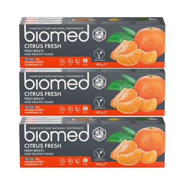 Biomed Complete Care Natural Toothpaste (100gm Each) Citrus Fresh