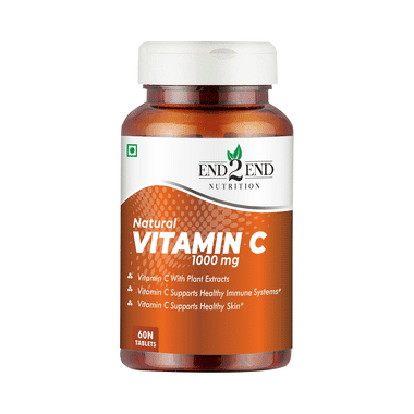 End2End Nutrition Natural Vitamin C 1000mg Tablet (60 Each)