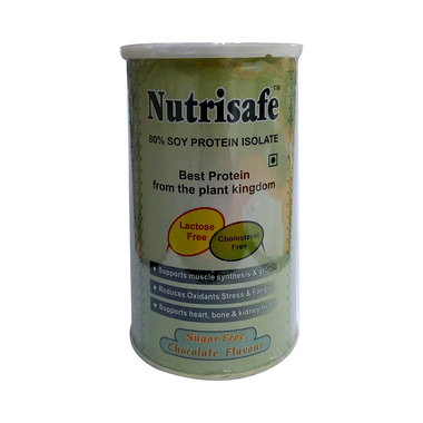 Nutrisafe 80% Soy Protein Isolate Powder Chocolate Sugar Free