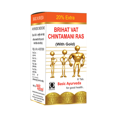 Basic Ayurveda Brihat Vat Chintamani Ras with Gold
