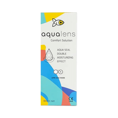 Aqualens Comfort Contact Lens Solution for Double Moisturising Effect | With Lens Case