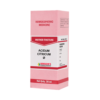 Bakson's Homoeopathy Acidum Citricum Mother Tincture Q
