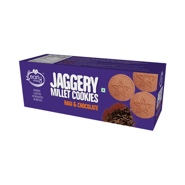 Early Foods Jaggery Millet Cookies (150gm Each) Ragi & Chocolate