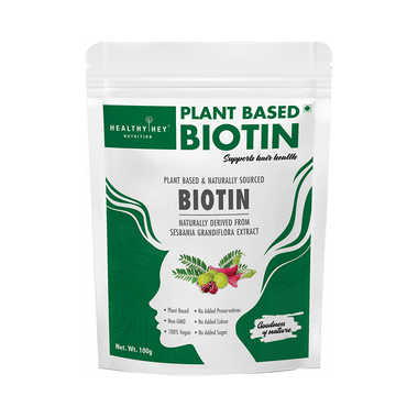Healthy Hey Organic Plant Based & Naturally Sourced Biotin Powder