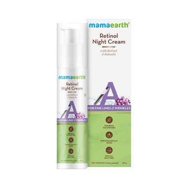 Mamaearth Retinol Night Cream | Paraben & Silicone-Free | For All Skin Types