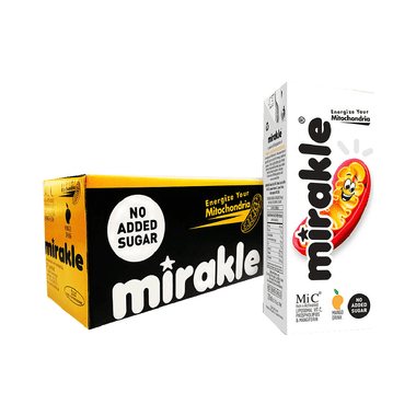 Mirakle Liposomal Vit-C, Phospholipids & Mangiferin Drink (200ml Each) Mango No Added Sugar