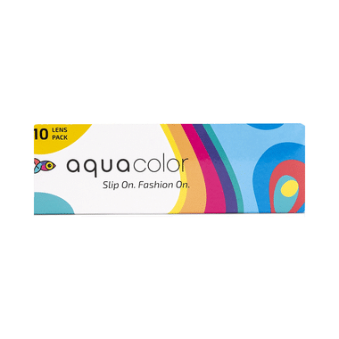 Aquacolor Daily Disposable Colored Contact Lens With UV Protection Midnight Black