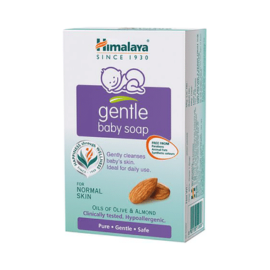 Himalaya Gentle Baby Soap For Normal Skin | Cleanses Baby's Skin | Paraben-Free