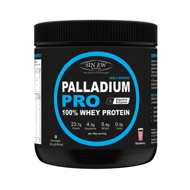 Sinew Nutrition Palladium Pro 100% Whey Protein With Digestive Enzymes Strawberry